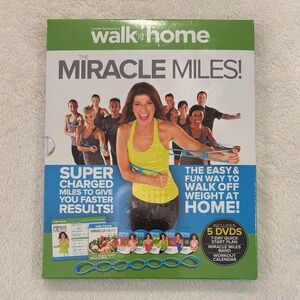 LESLIE SANSONE Miracle Miles Walk at Home 5 DVD Set *New in original packaging*